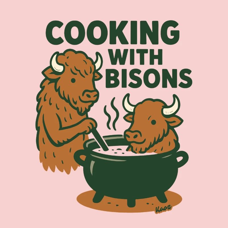 Cuisiner avec les bisons