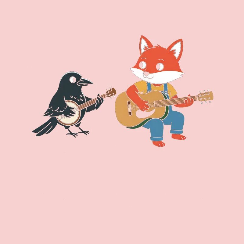 Fuchs Gitarre Krähe