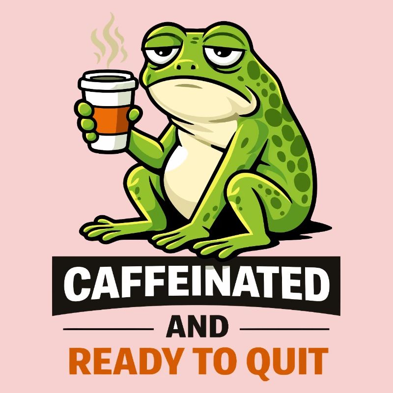 Caffeinated Frog: Ready to Quit