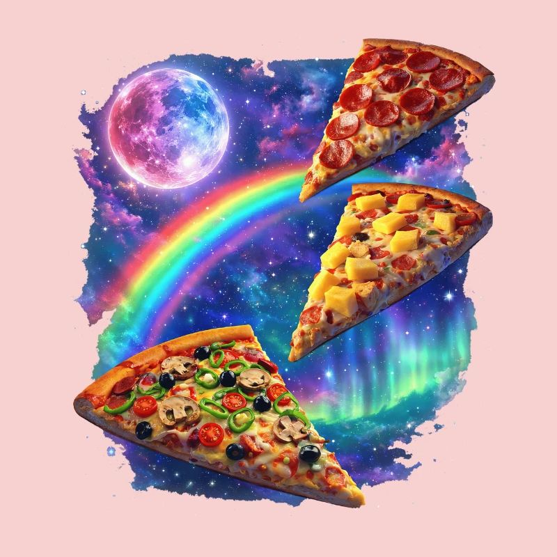 Cosmic Rainbow Pizza All