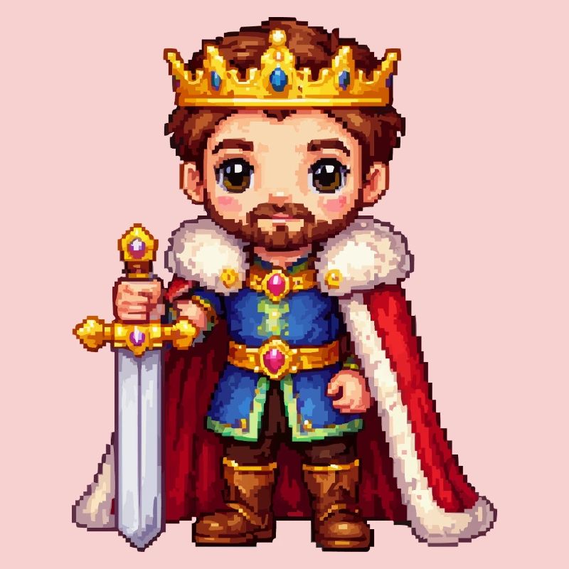 Royal Pixel Warrior