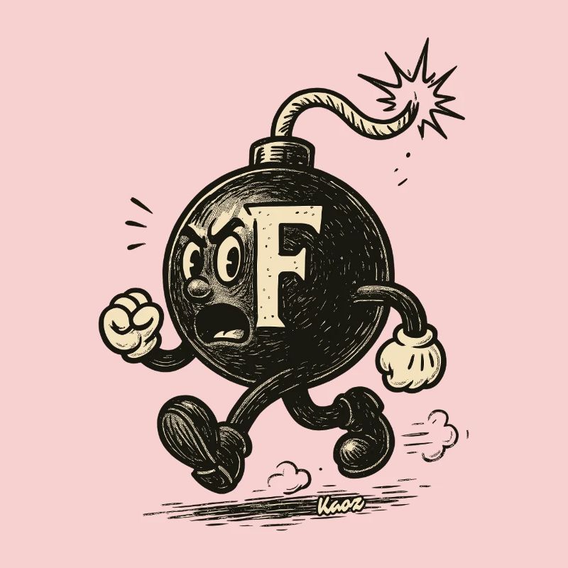 F-Bombe-Maskottchenbombe