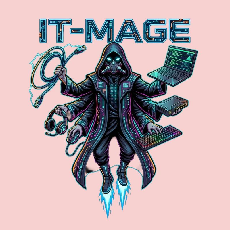 Cyber Hacker Neon IT-MAGE