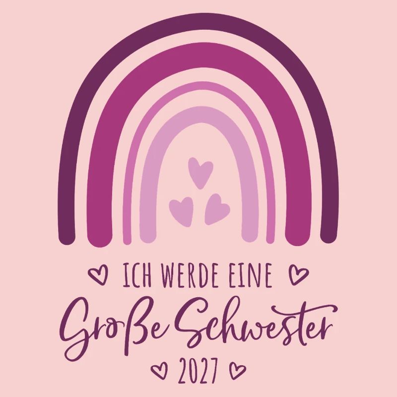 Ich werde eine Große Schwester 2027 Regenbogen