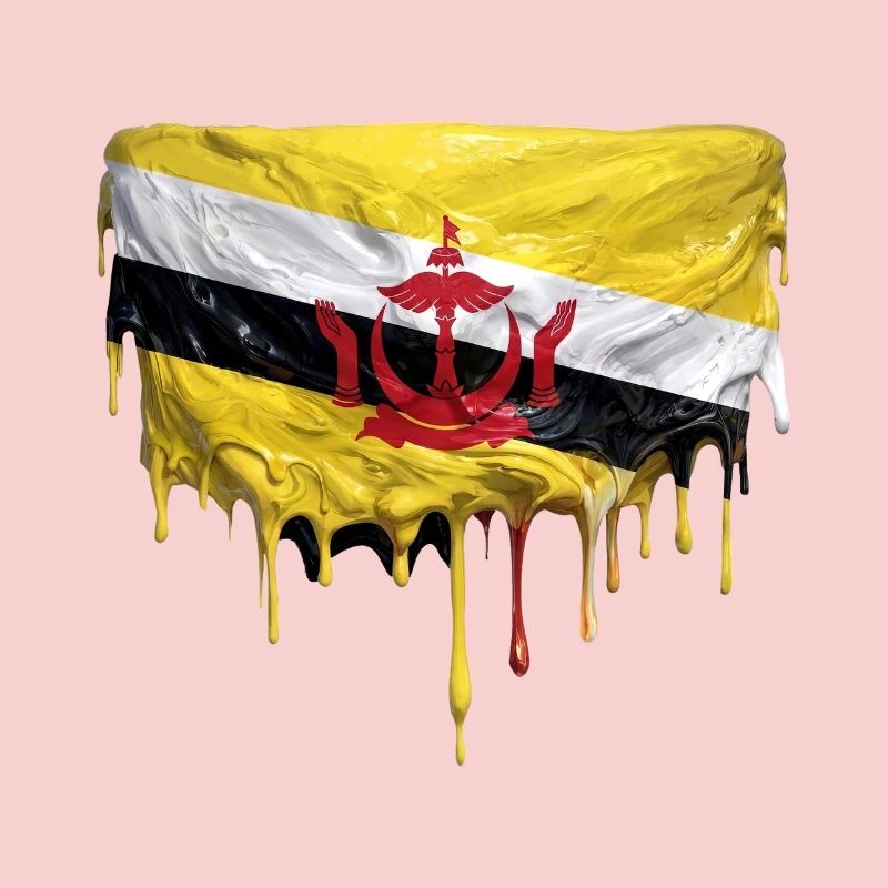 Art de la chute des drapeaux du Brunei