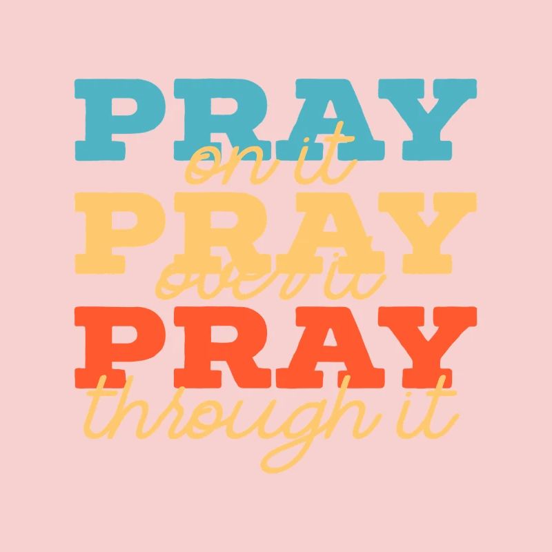 Typographie superposée de prie