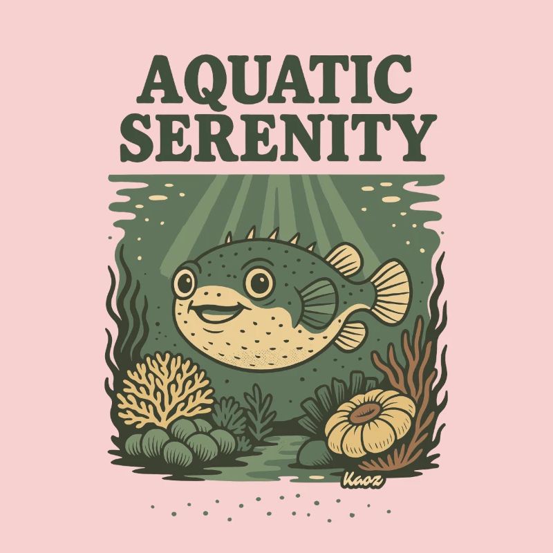 Aquatic Serenity Puffer Fish