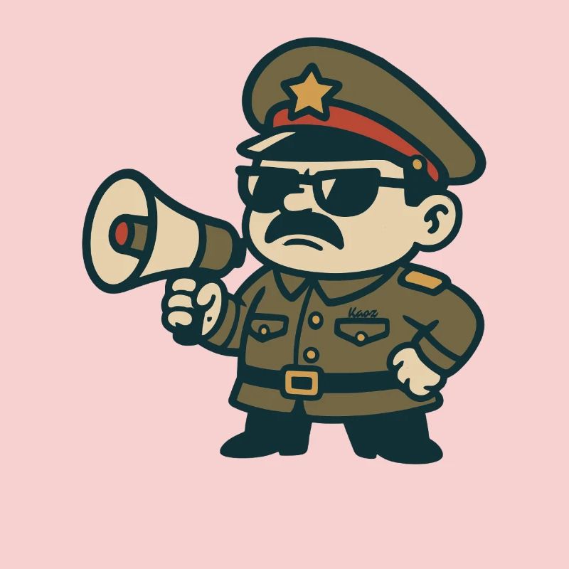 Retro Sergeant Megaphone