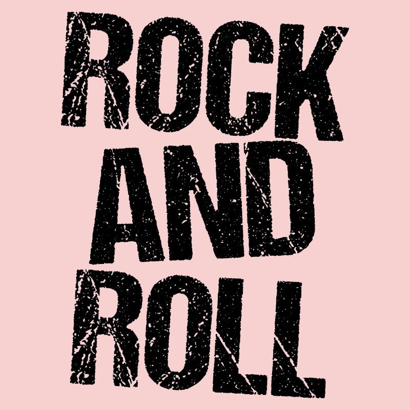 Rock and Roll Distressed Typography Design