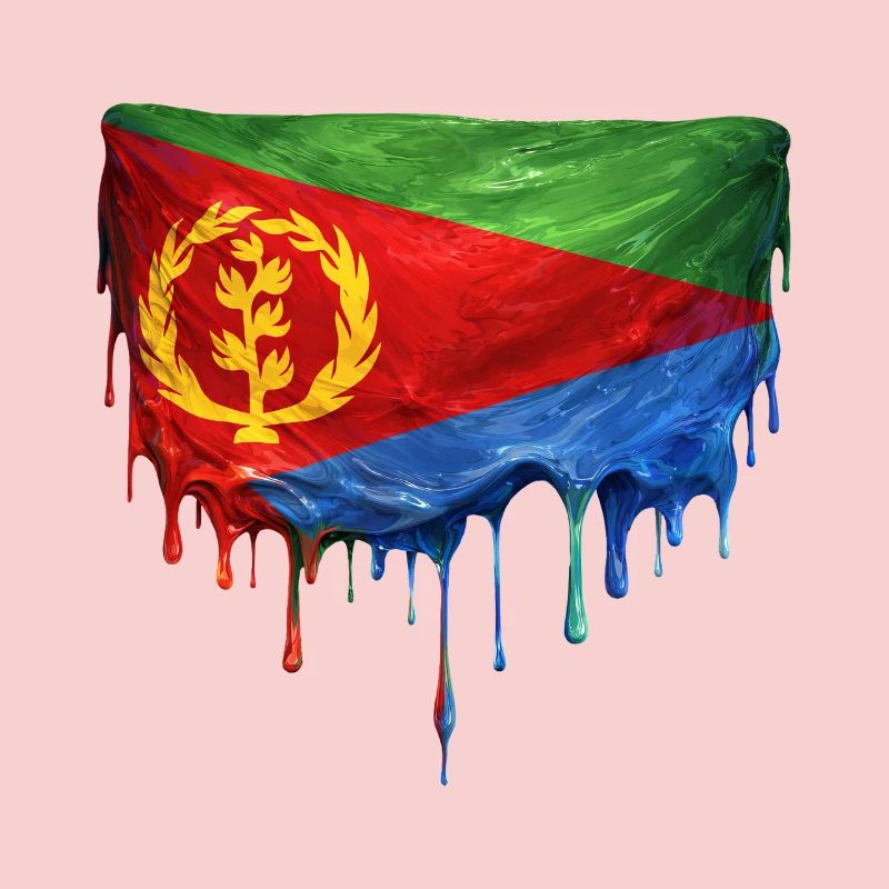 Eritrea Flag Drop Design