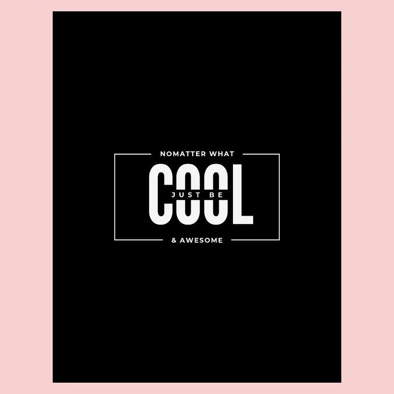 Peu importe la typographie audacieuse et cool