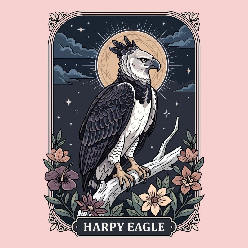 Harpy Eagle Tarot Card