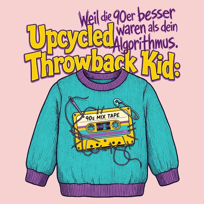 90s Upcycled Throwback Retro Cassette