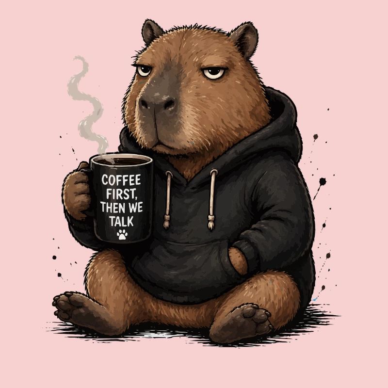 Premier sweat à capuche Coffee Beaver Pullover