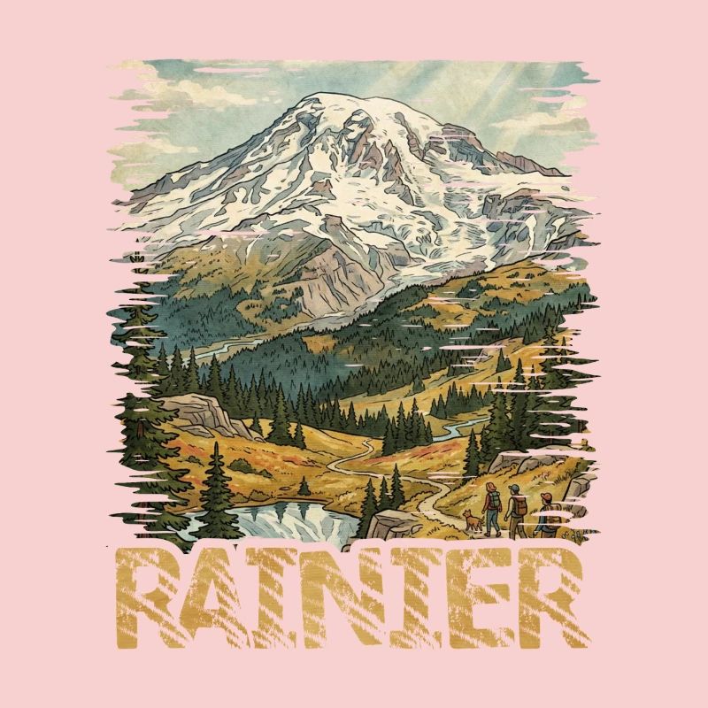 Alpine Rainier Wanderer Berglandschaft