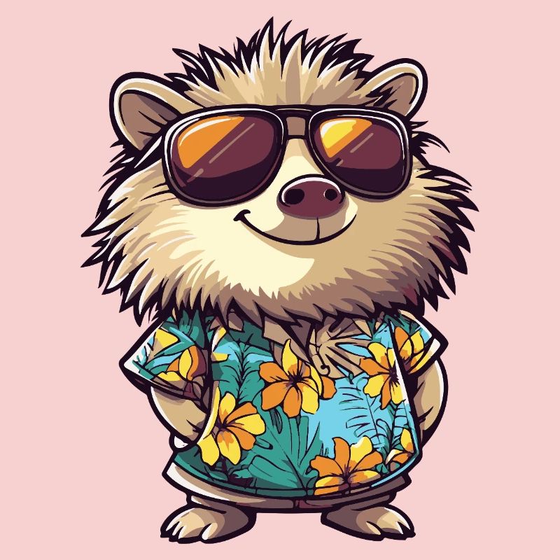 Hedgehog Comic Holiday