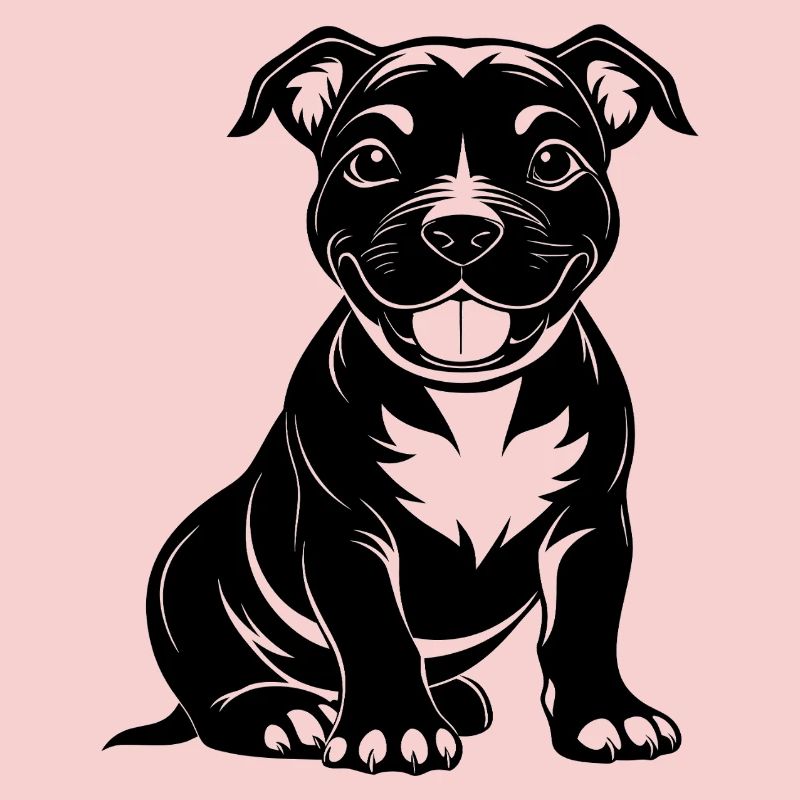 Doux Pitbul Heureux