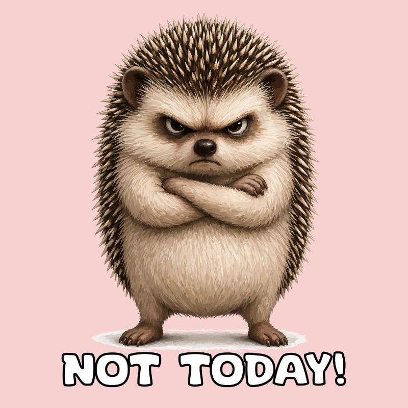 Not today hedgehogs with spines