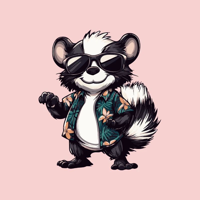 Skunk Comic Holiday