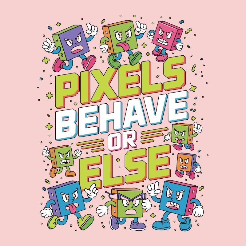 Les pixels du designer d’impression se comportent correctement, sinon le design visuel