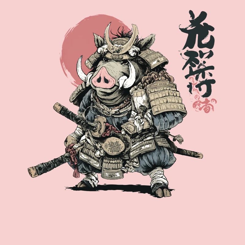 Boar Samurai Warrior in Armor
