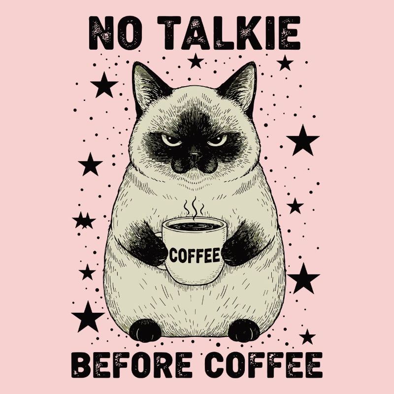 Pas de conversation devant un chat amateur de café