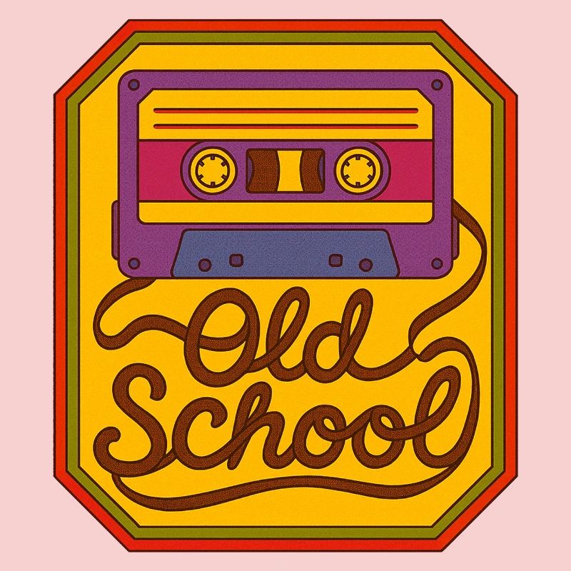 Old School Kassetten-Retro-Patch