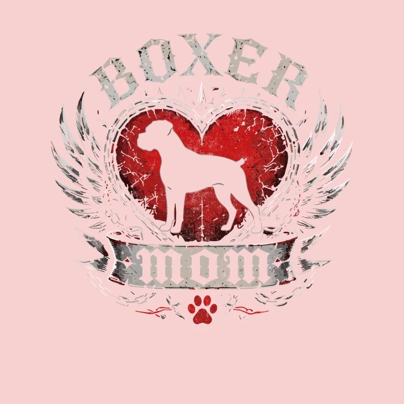 Boxer Heart Wing Emblem