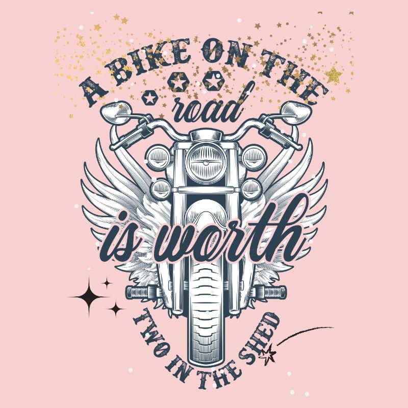 Winged motorcycle on the open road