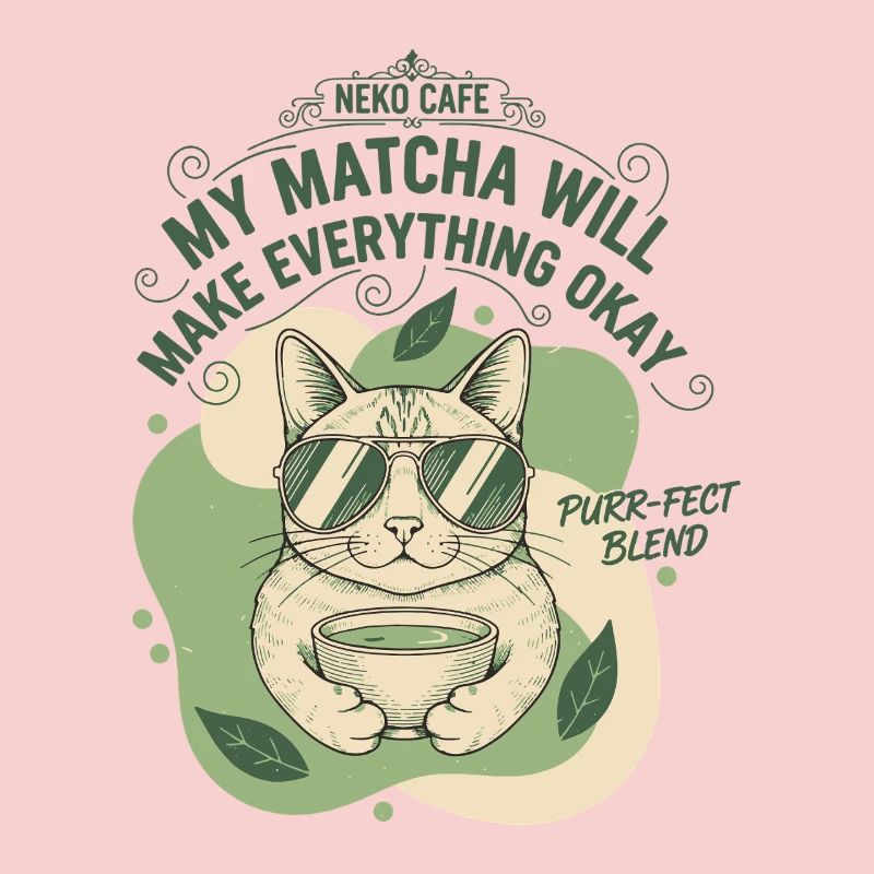 Mein Matcha wird alles gut machen, Neko Café