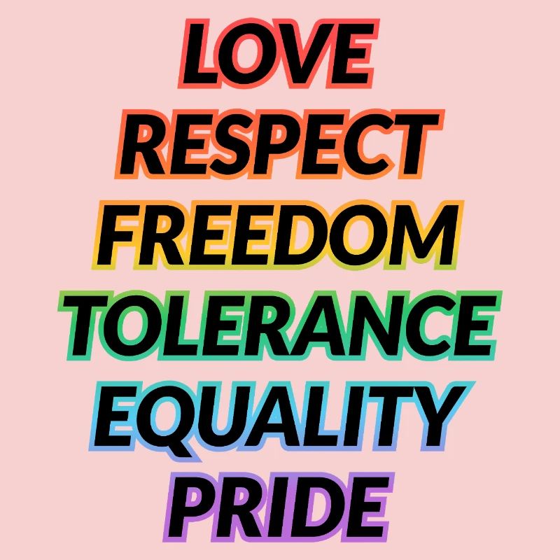 Pride Rainbow Values Tee
