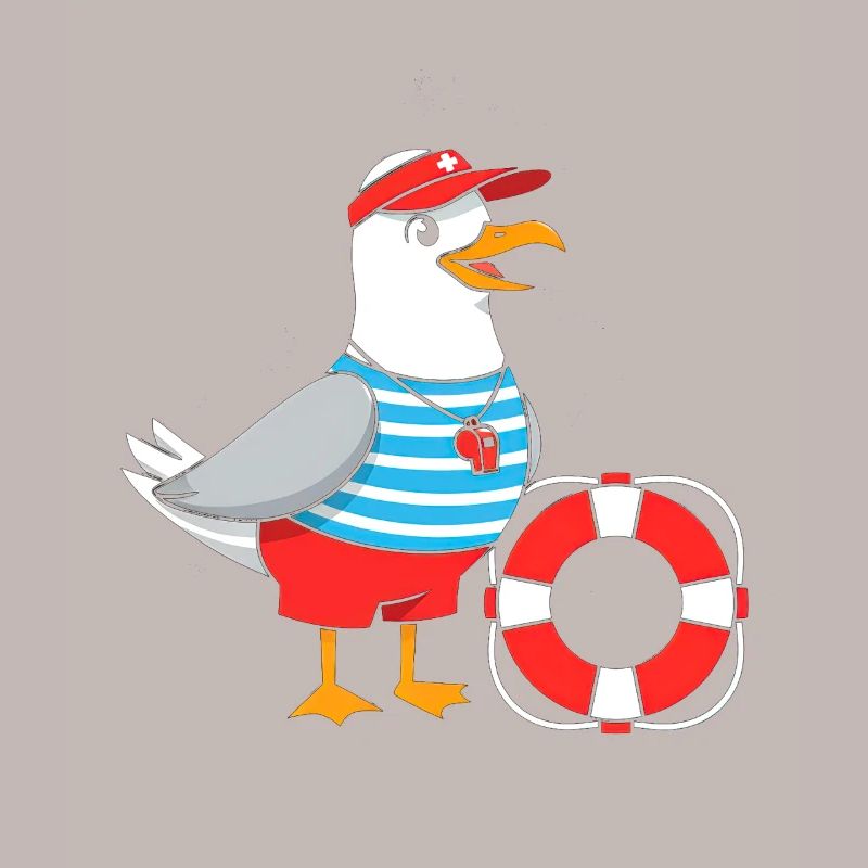 Conception de sauveteurs de mouette