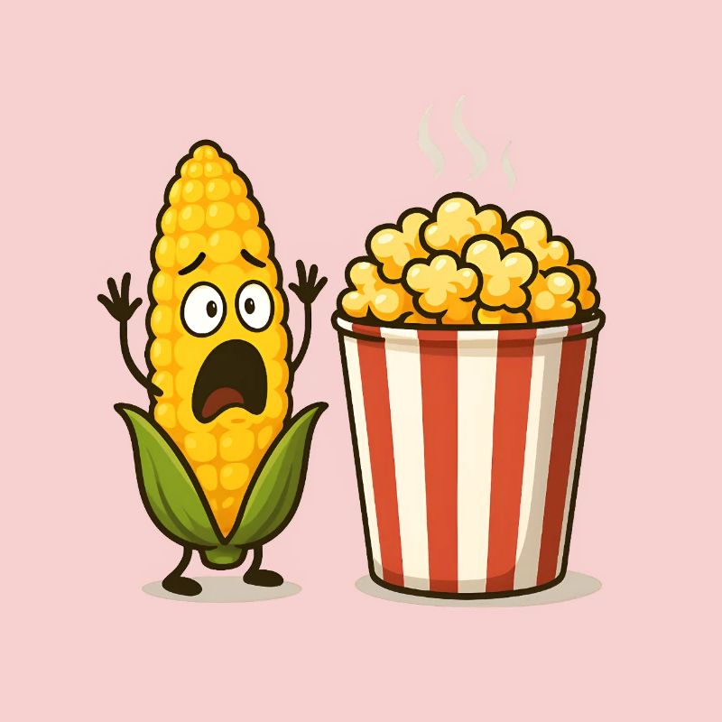 Schockiertes Mais-Popcorn