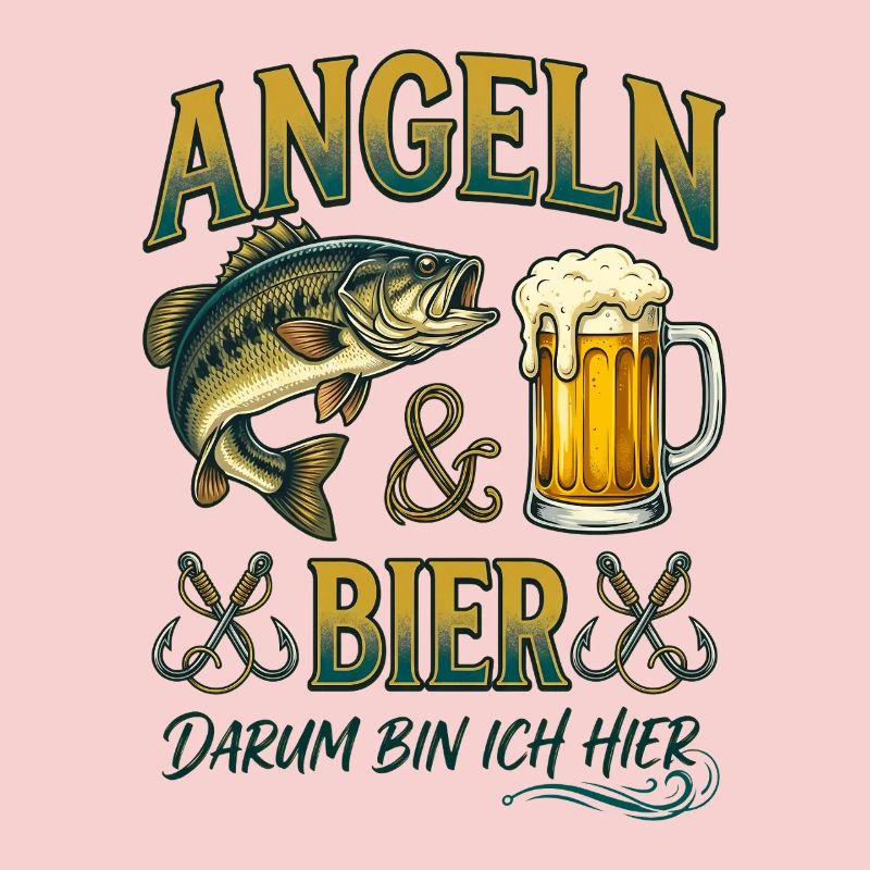 Angeln und Bier Darum Bin Ich Hier Barsch
