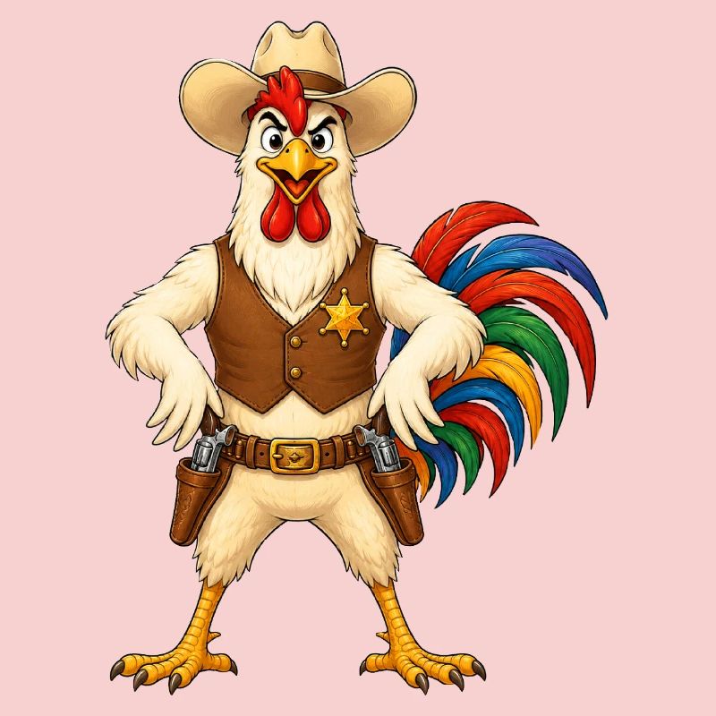 Hahn als Sheriff