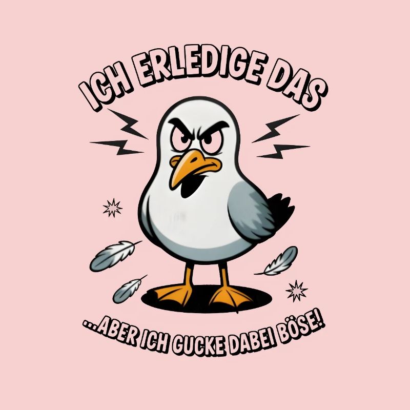Möwe Seevogel Nen scheiss muss ich