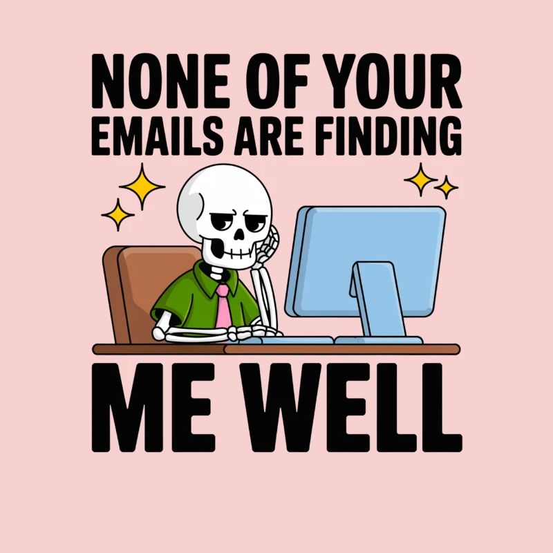 Skeleton on the PC: Reaching e-mails can't find me