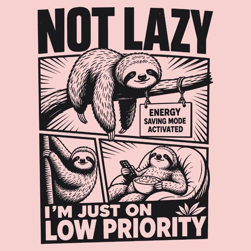 Not Lazy Low Priority Sloth