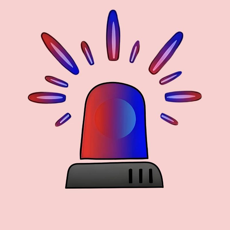 Siren Blue-Red Gradient