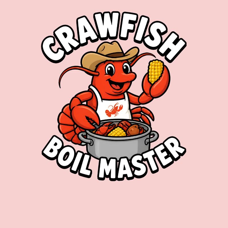 Crawfish Boil Master Lustige Männer Crawfish