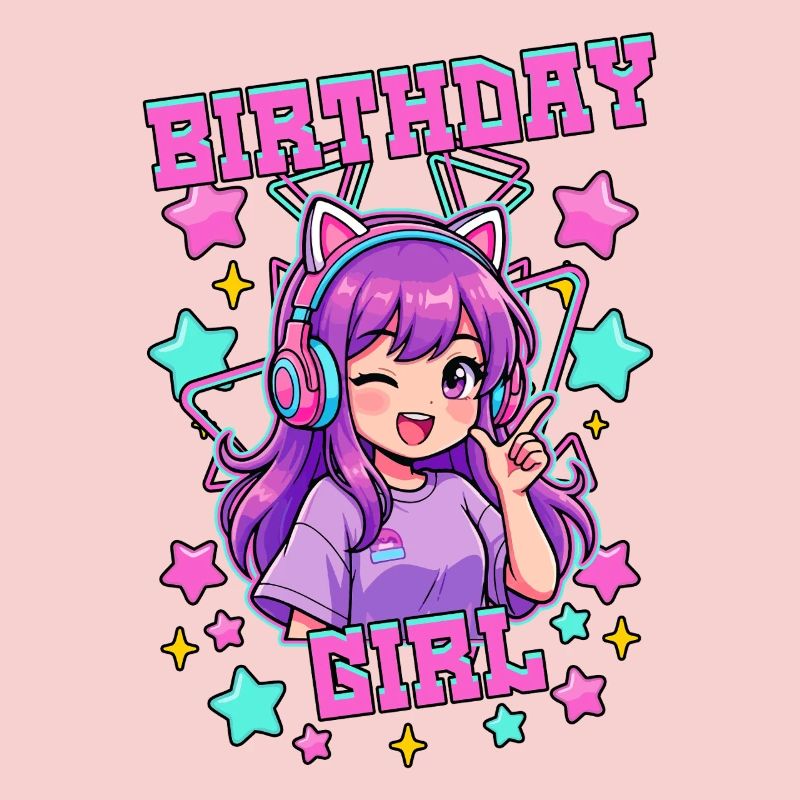Fille d’anniversaire Pop coréenne Anniversaire K Pop