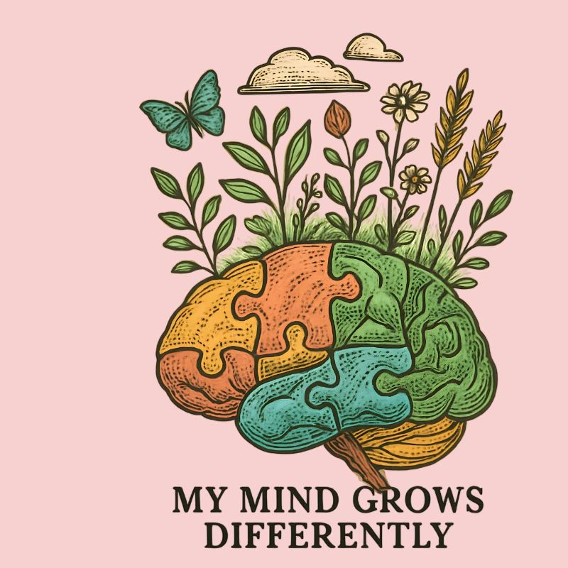 Brain grows differently