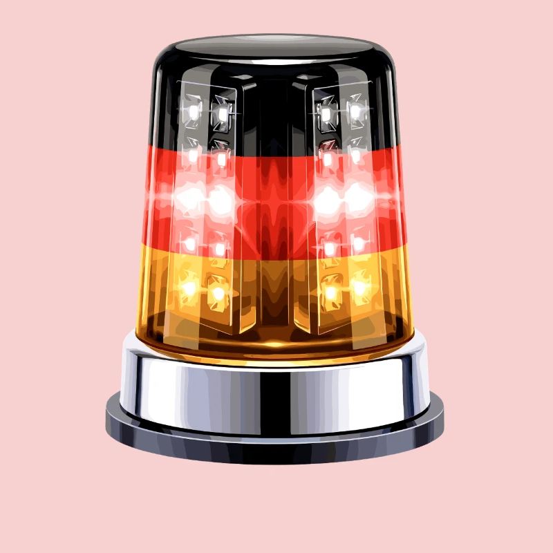 Hyperrealistic Germany Siren Beacon