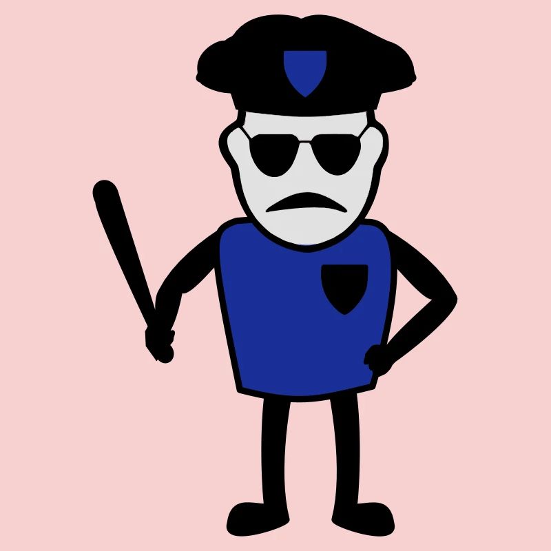Policeman with truncheon