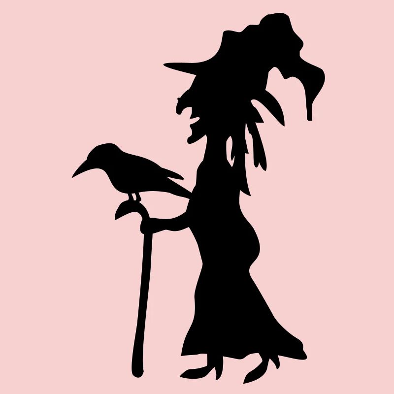 Abstract Witches Silhouette