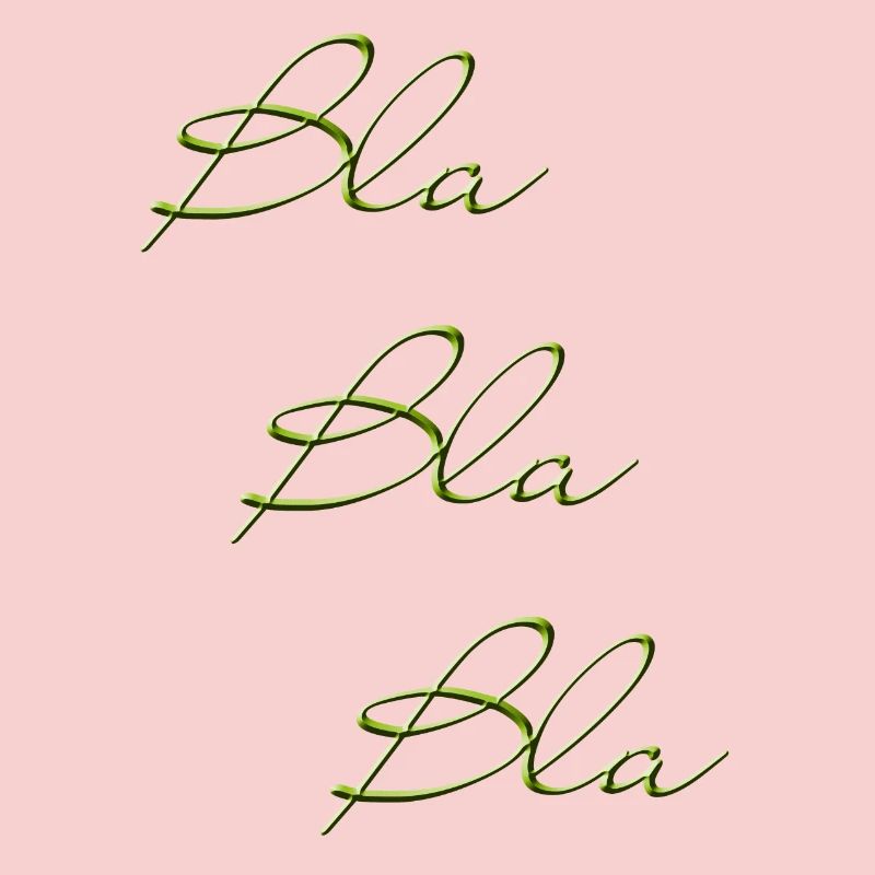 Bla Bla Triple Écriture Verte