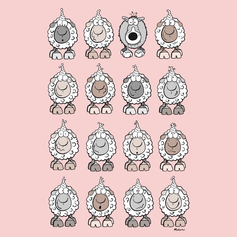 Sheep and wolf