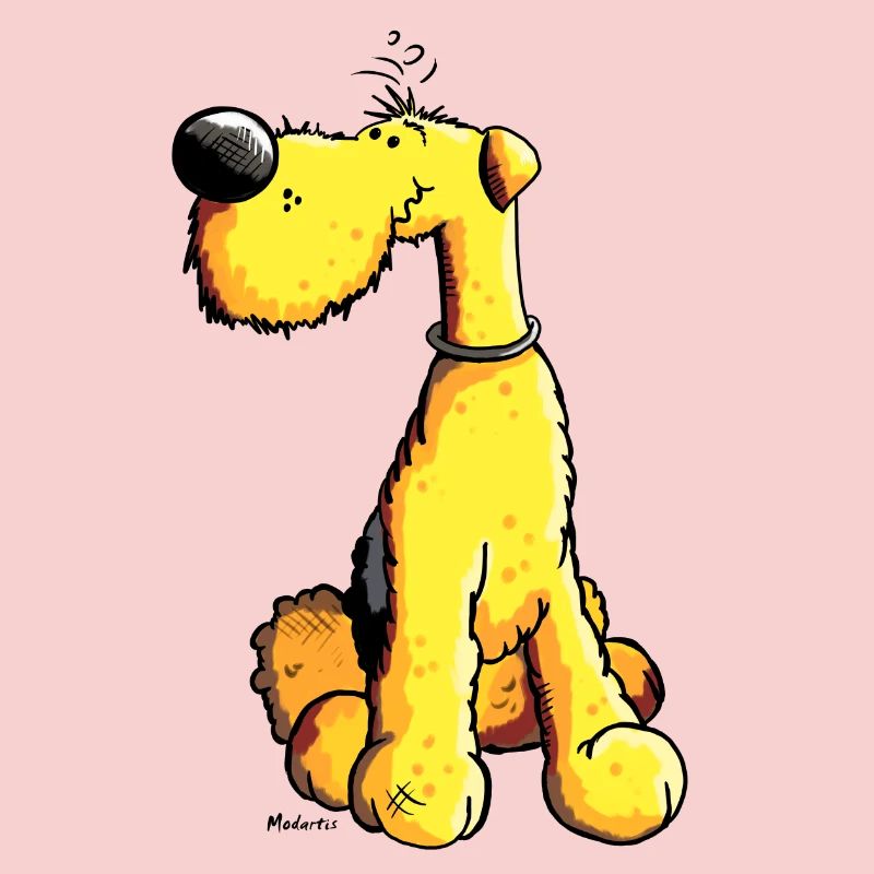 Drôle Airedale Terrier