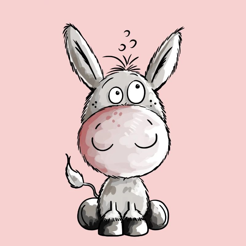 Kleiner Esel - Eselchen - Comic - Tiere