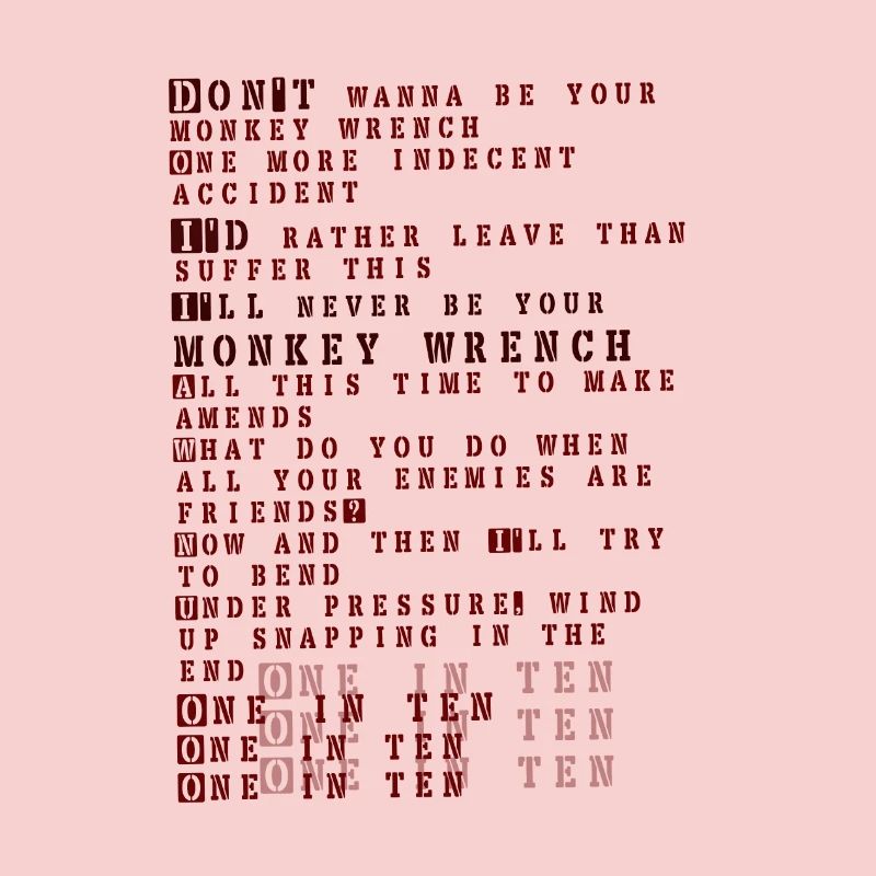 Foo fighters paroles - clé de singe